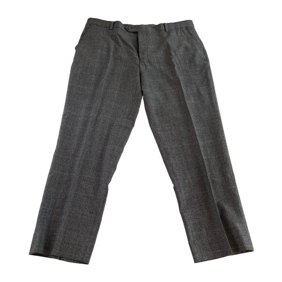 Jos. A. Bank 1905 Dress Pants Men's 38RX29 Gray Wool Blend Flat Front - Picture 1 of 10
